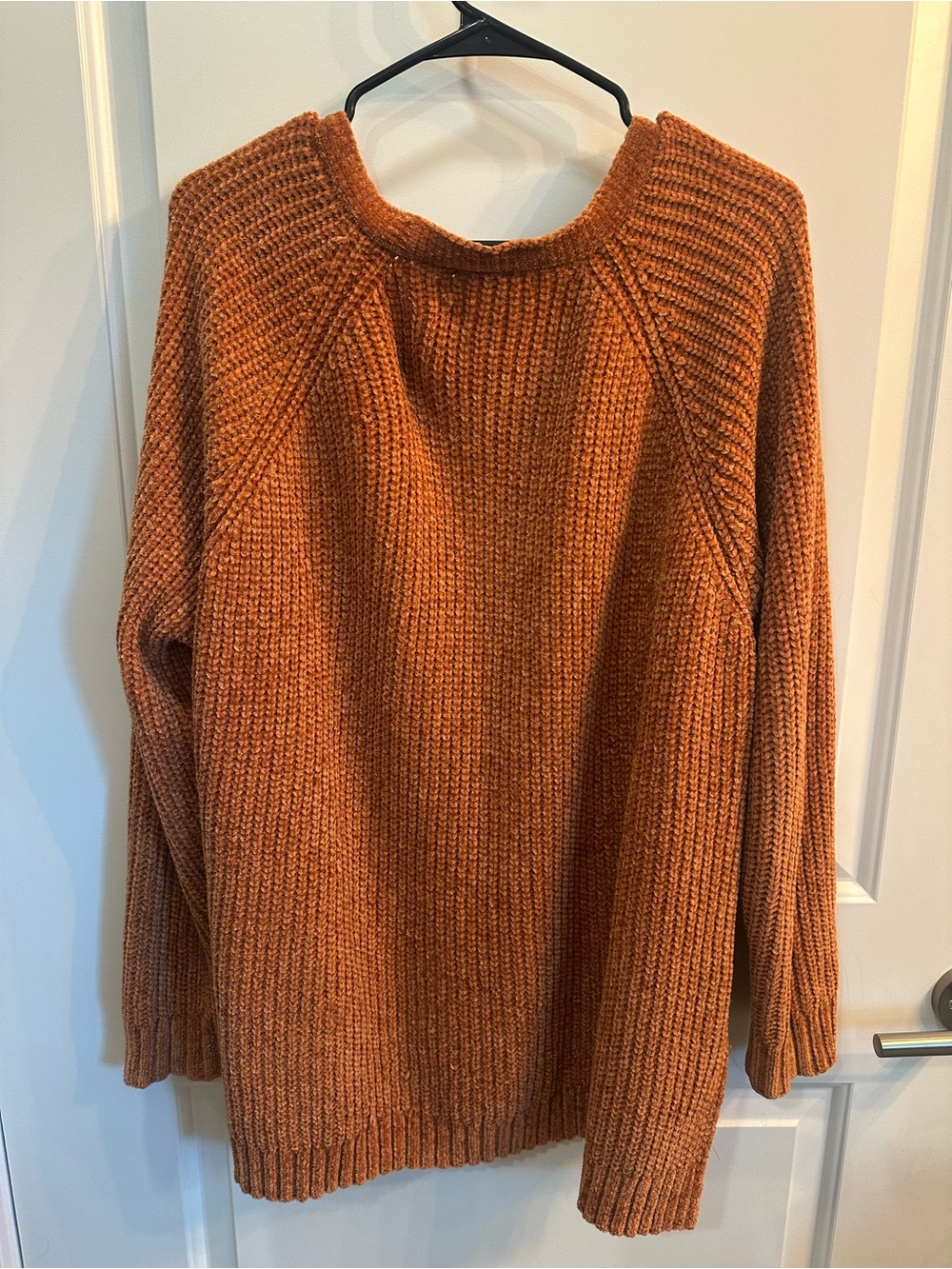 Staccato Open-Front Ribbed Cardigan - Rust - Picture 3 of 3